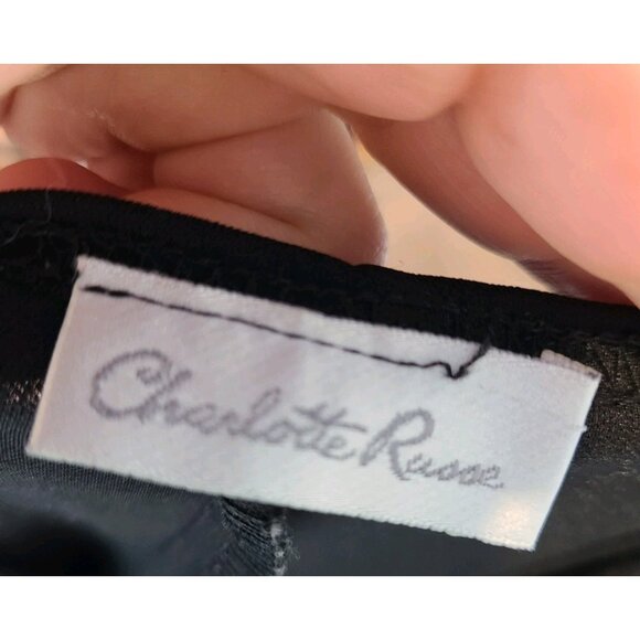 Vintage Y2K Charlotte Russe Dark Romantic Asymmetrical Halter Dress Sz Small - Picture 6 of 7